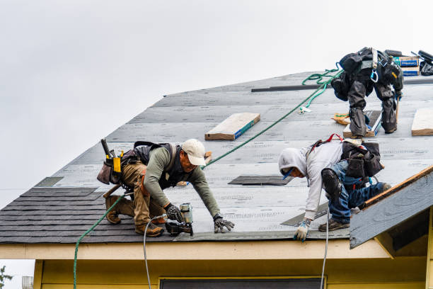 Professional Roofing technician working in Pocono Lake, PA